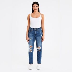 American Eagle Super Hi-Rise Jeggings Distressed Size 6